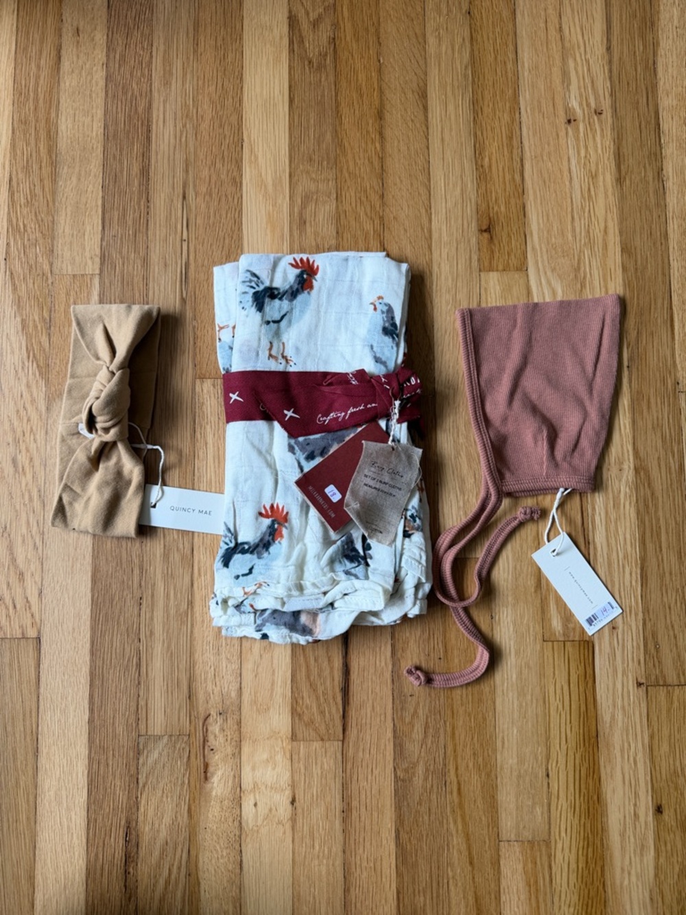Quincy Mae Accesories and Milkbarn Burp Clothes